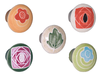 Small Round Ceramic Knobs